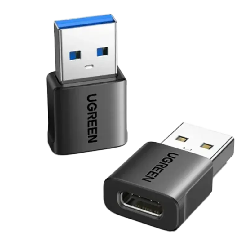 UGREEN US701 USB-A Male to USB-C Female Adapter  10GBs Transfer Speed Set 2-Pack Mascom International.webp